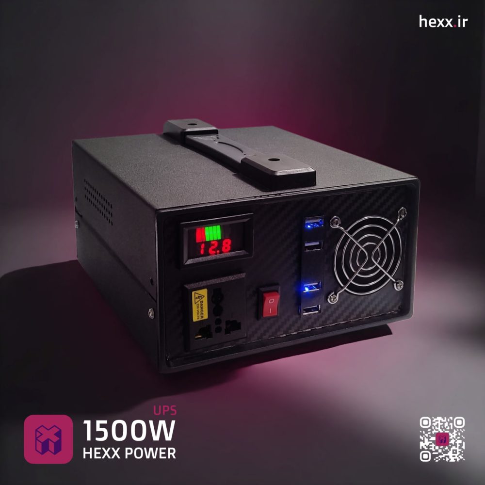 یو پی اس هکس پاور 1500 وات به همراه باتری داخلی 9 آمپر یو پی اس هکس پاور 1500 وات به همراه باتری داخلی 9 آمپر